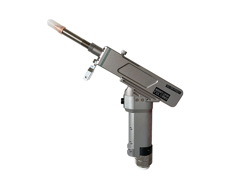 Single pendulum handheld welding gun